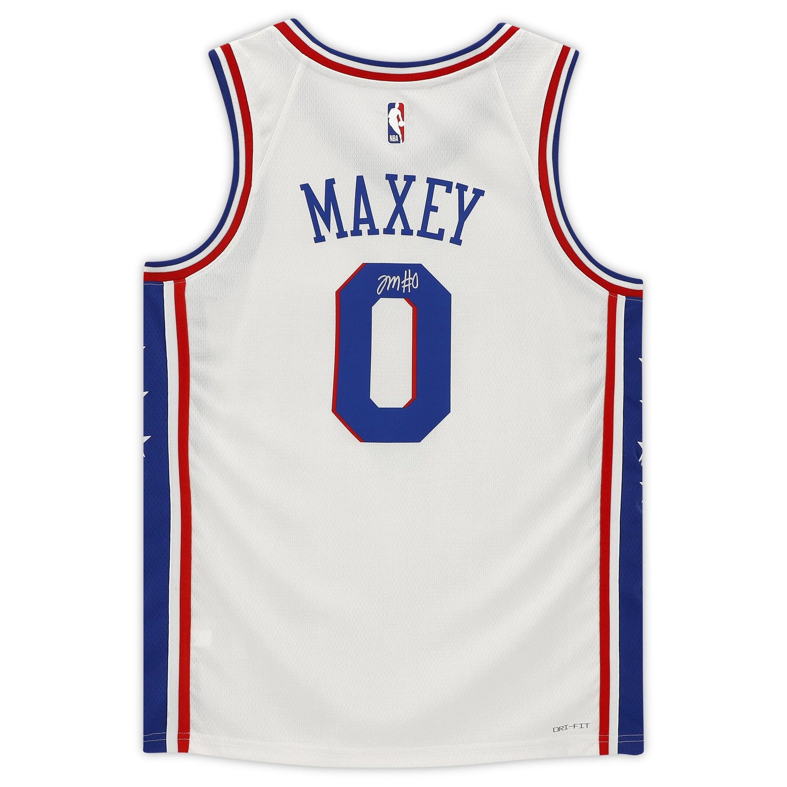 Tyrese Maxey Philadelphia 76ers Fanatics Authentic Autographed Nike 2020 - 21 Association Edition Swingman Jersey - White - The Ballers Bank
