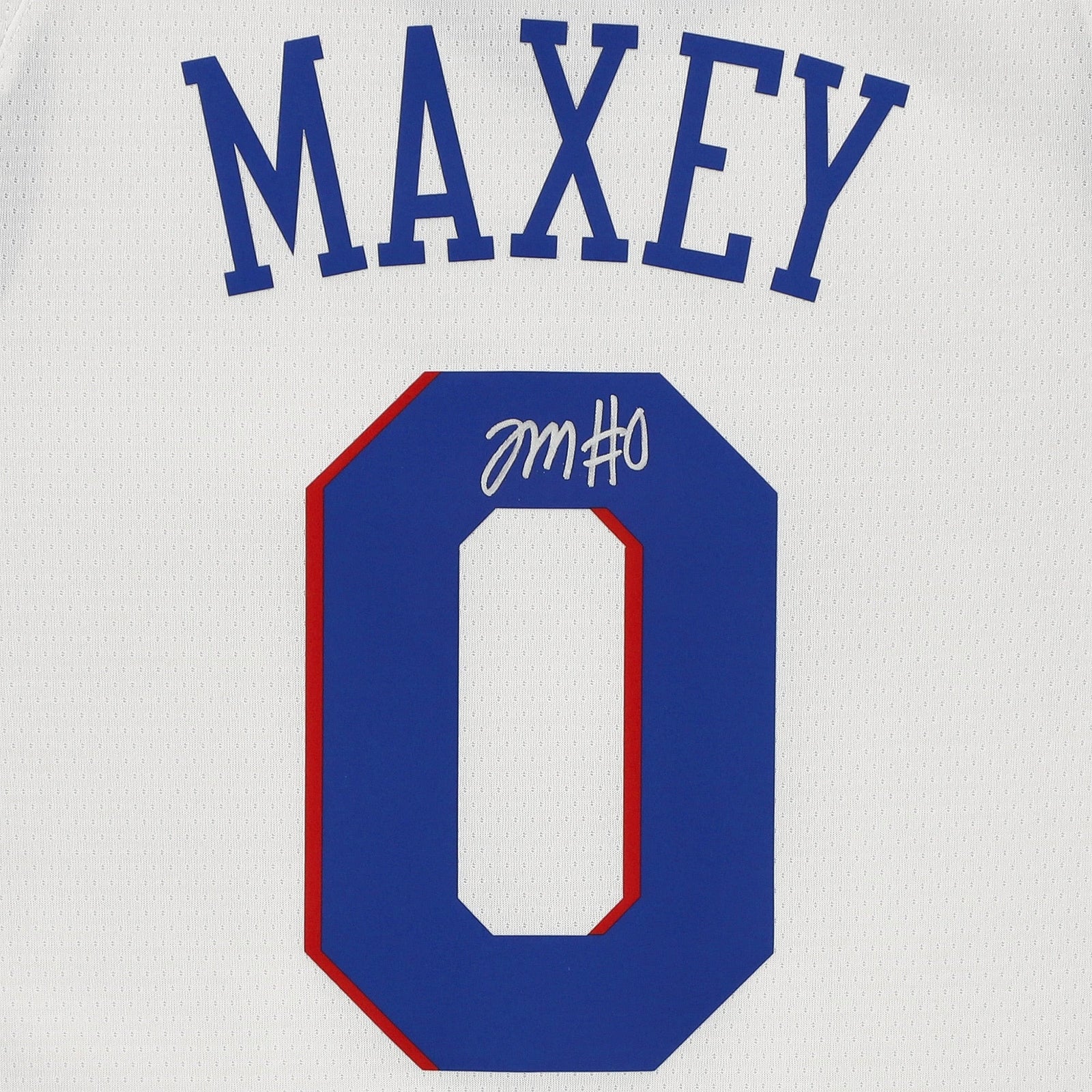 Tyrese Maxey Philadelphia 76ers Fanatics Authentic Autographed Nike 2020 - 21 Association Edition Swingman Jersey - White - The Ballers Bank