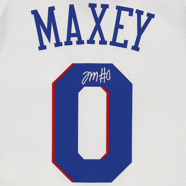 Tyrese Maxey Philadelphia 76ers Fanatics Authentic Autographed Nike 2020 - 21 Association Edition Swingman Jersey - White - The Ballers Bank