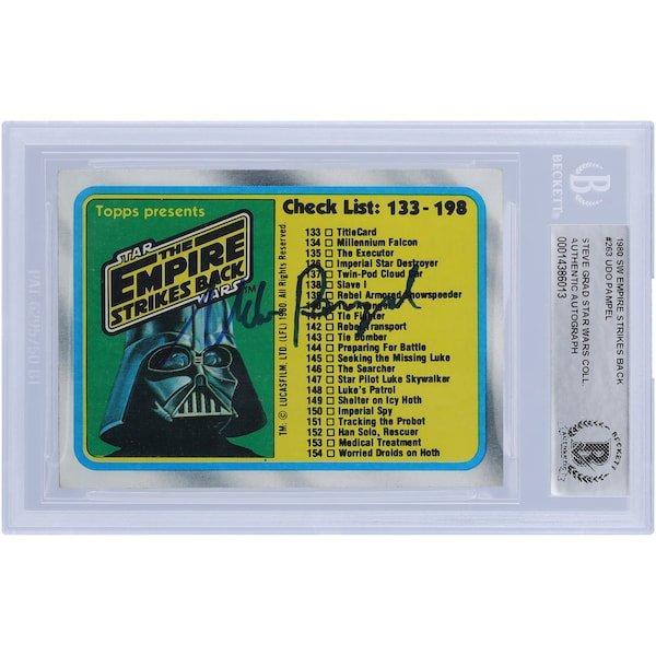 Udo Pampel Star Wars Autographed 1980 Topps The Empire Strikes Back 263 BGS Authenticated Card - The Ballers Bank