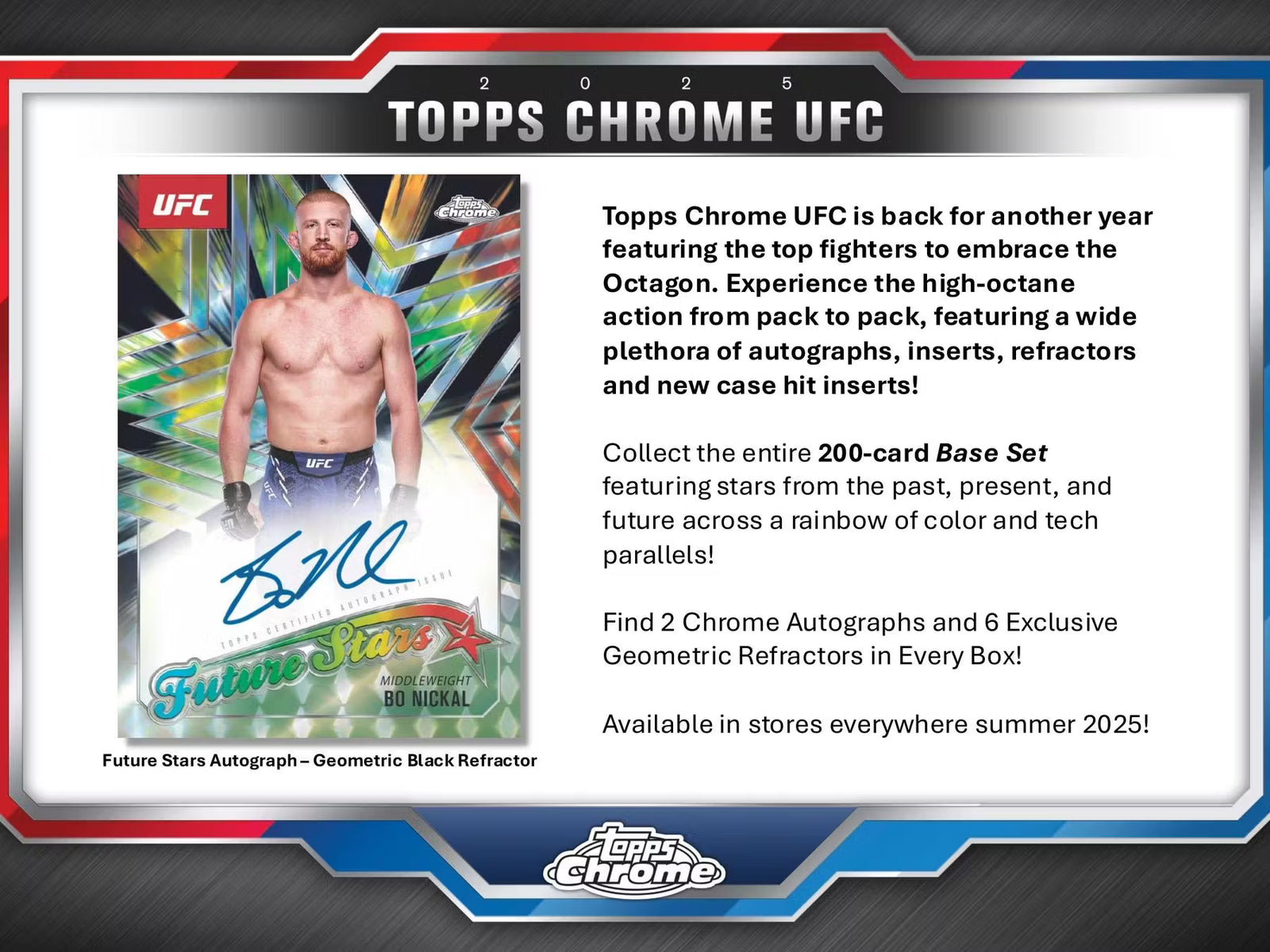 2025 Topps Chrome UFC Breaker Delight Trading Cards