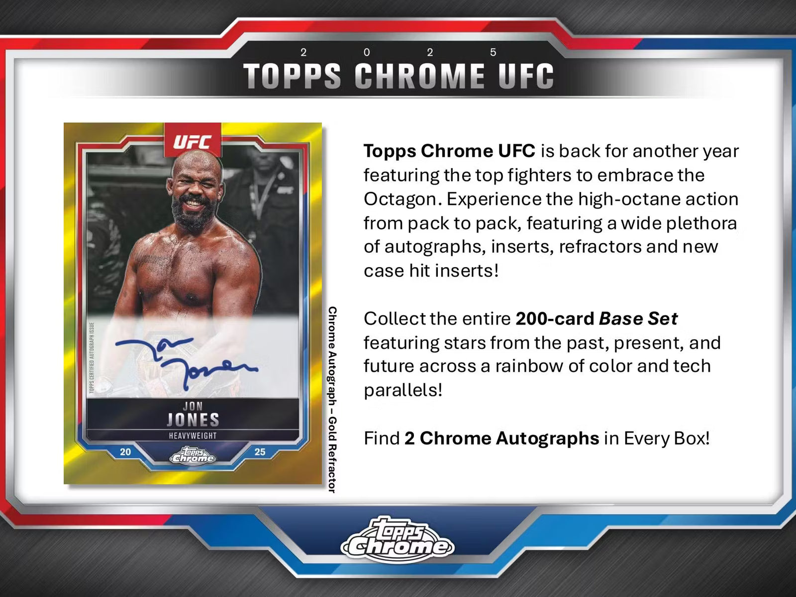 2025 Topps Chrome UFC Hobby Trading Cards LV