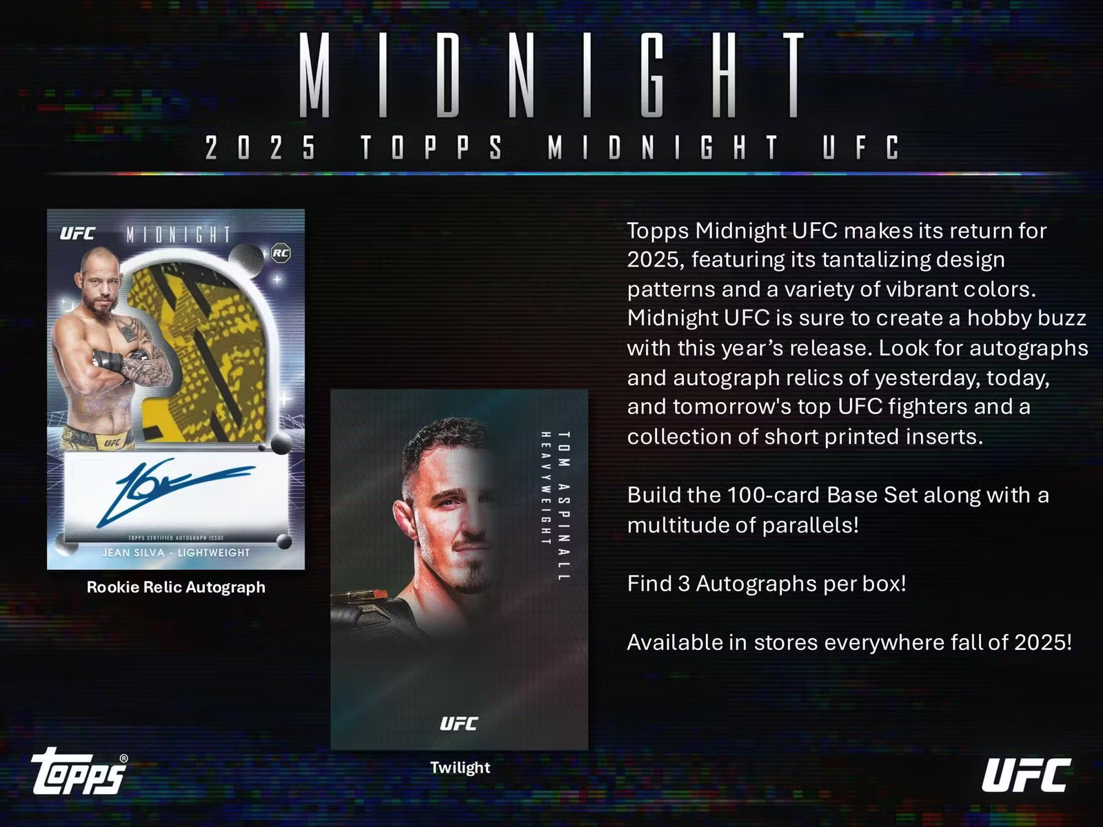 2025 Topps Midnight UFC Hobby Trading Cards