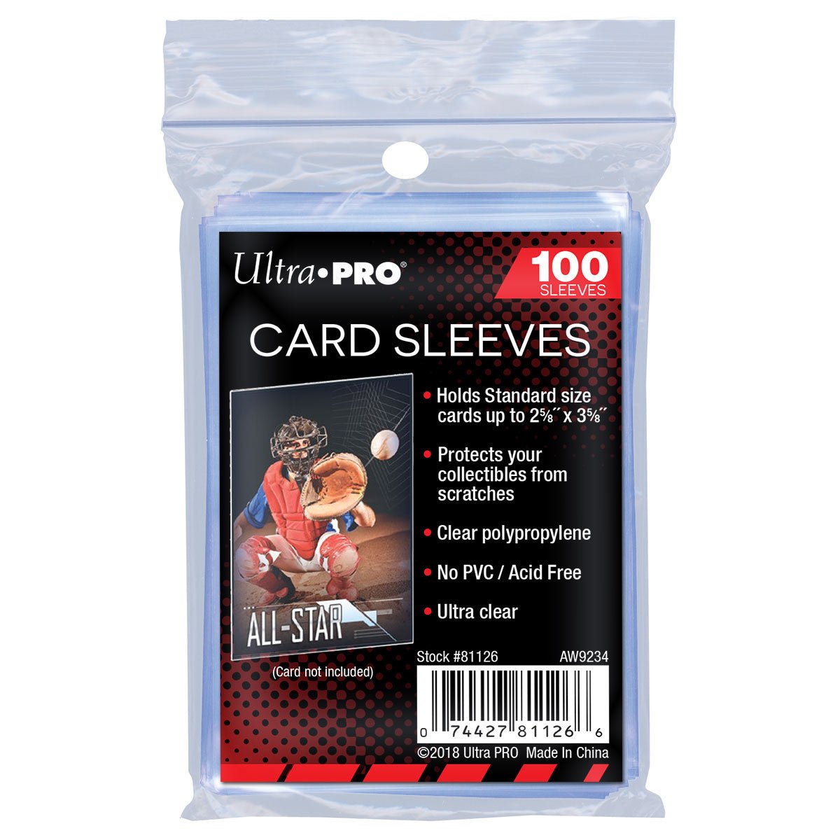 Ultra Pro Soft Card Sleeves 100ct pack - The Ballers Bank