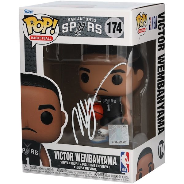 Victor Wembanyama San Antonio Spurs Autographed Fanatics Authentic 174 Funko POP! Figurine - The Ballers Bank