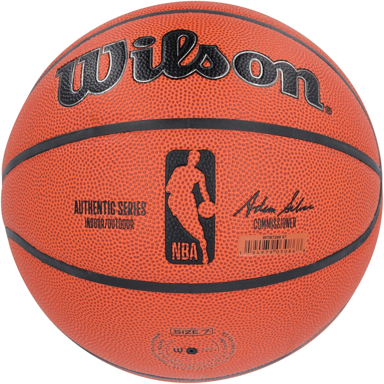 Vince Carter Toronto Raptors Autographed Fanatics Authentic Wilson Authentic Series Indoor/Outdoor Basketball - The Ballers Bank