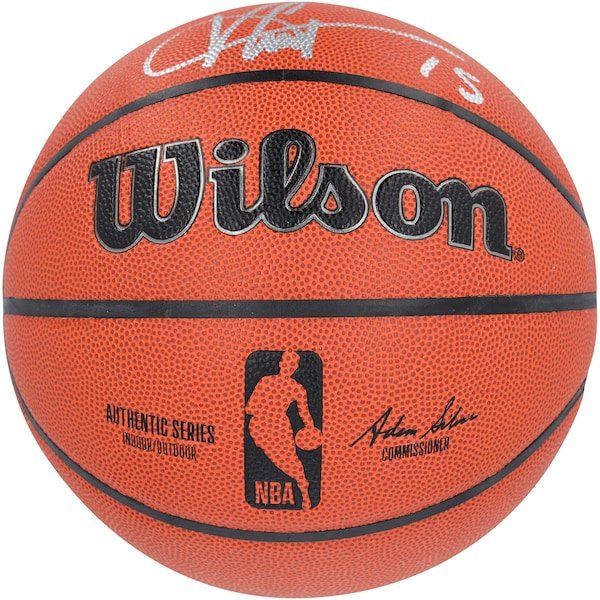 Vince Carter Toronto Raptors Autographed Fanatics Authentic Wilson Authentic Series Indoor/Outdoor Basketball - The Ballers Bank