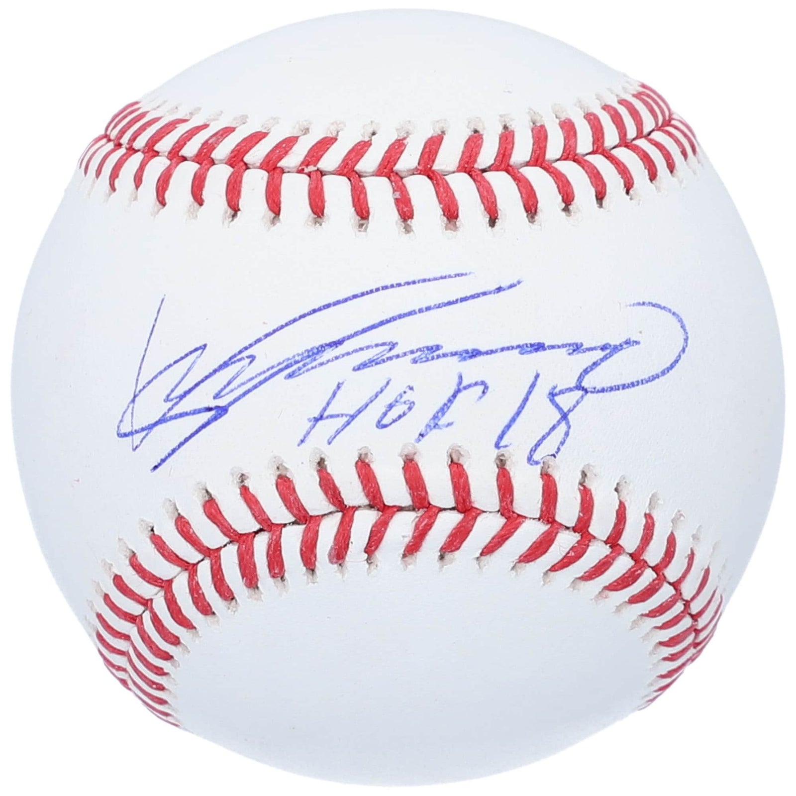 Vladimir Guerrero Los Angeles Angels Fanatics Authentic Autographed Baseball with "HOF 18" Inscription - The Ballers Bank