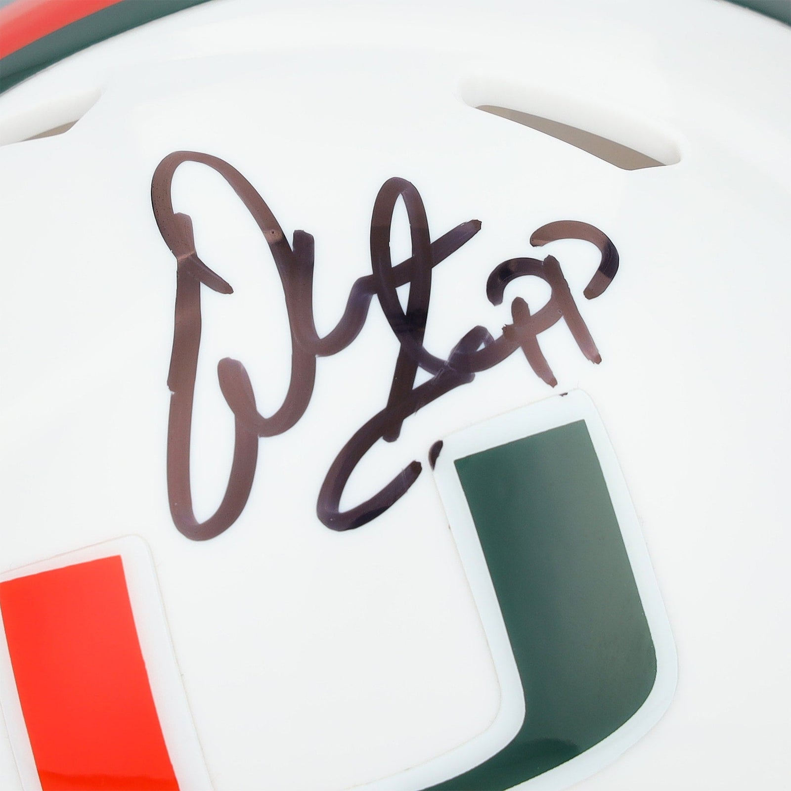 Warren Sapp Miami Hurricanes Autographed Fanatics Authentic Riddell Speed Mini Helmet - The Ballers Bank