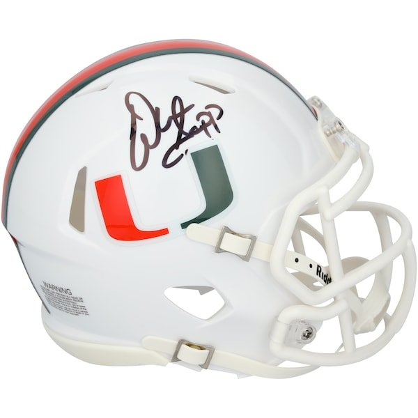 Warren Sapp Miami Hurricanes Autographed Fanatics Authentic Riddell Speed Mini Helmet - The Ballers Bank