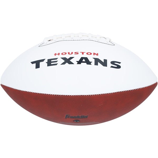 Will Anderson Jr. Houston Texans Autographed Fanatics Authentic Franklin White Panel Football - The Ballers Bank