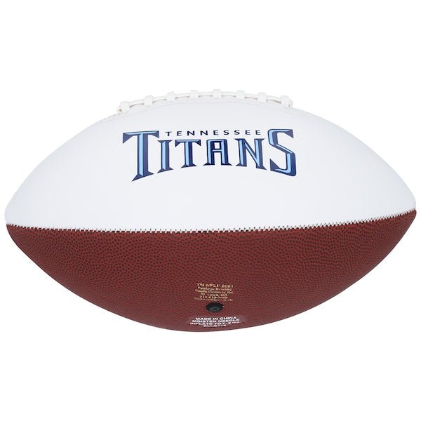 Will Levis Tennessee Titans Autographed Fanatics Authentic White Panel Football - The Ballers Bank