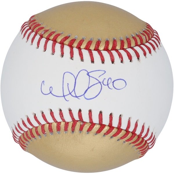 Willson Contreras Boston Red Sox Autographed Fanatics Authentic Gold/White Leather Baseball - The Ballers Bank