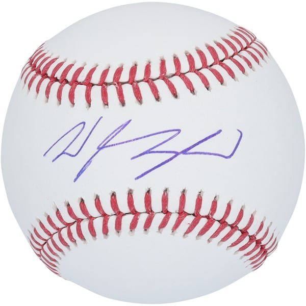 Wyatt Langford Texas Rangers Autographed Fanatics Authentic Baseball - The Ballers Bank