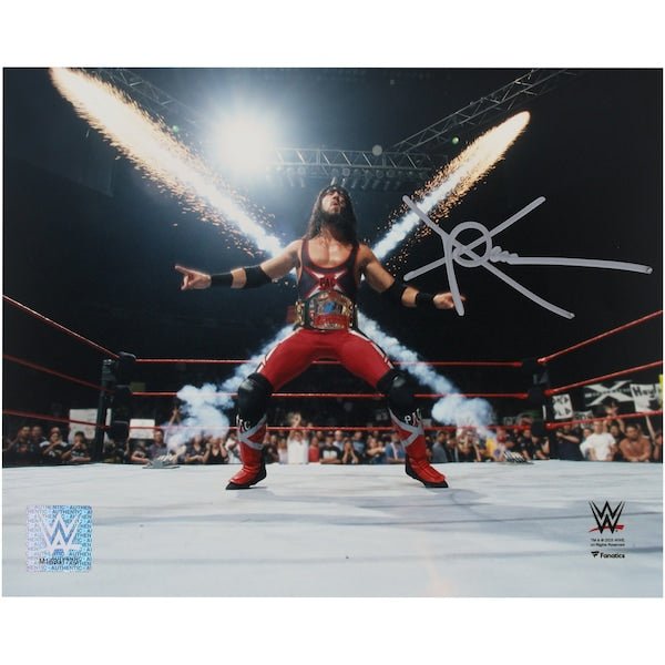 X - Pac WWE Autographed Fanatics Authentic 8" x 10" X - Chop Pyro Entrance Photograph - The Ballers Bank