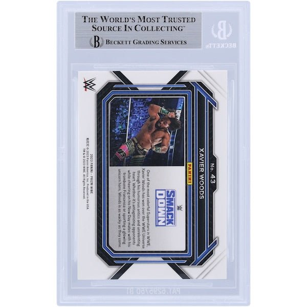 Xavier Woods WWE Autographed 2023 Panini Prizm 43 Beckett Fanatics Witnessed Authenticated Card - The Ballers Bank
