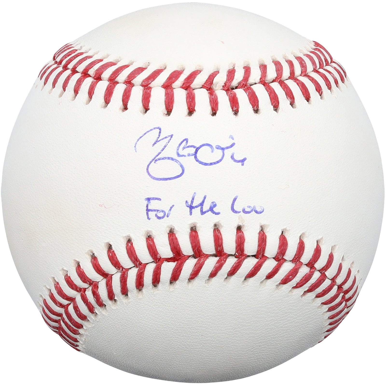 Yadier Molina St. Louis Cardinals Autographed Fanatics Authentic Baseball with "For The Lou" Inscription - The Ballers Bank