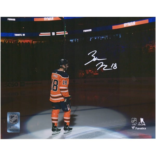 Zach Hyman Edmonton Oilers Fanatics Authentic Autographed 8'' x 10'' Opening Night Introduction Photograph - The Ballers Bank