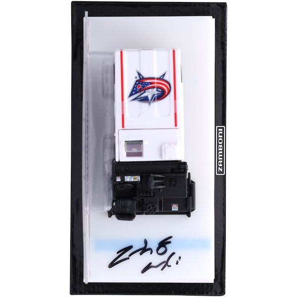 Zach Werenski Columbus Blue Jackets Autographed Fanatics Authentic 1:43 Scale Die - Cast Zamboni - The Ballers Bank