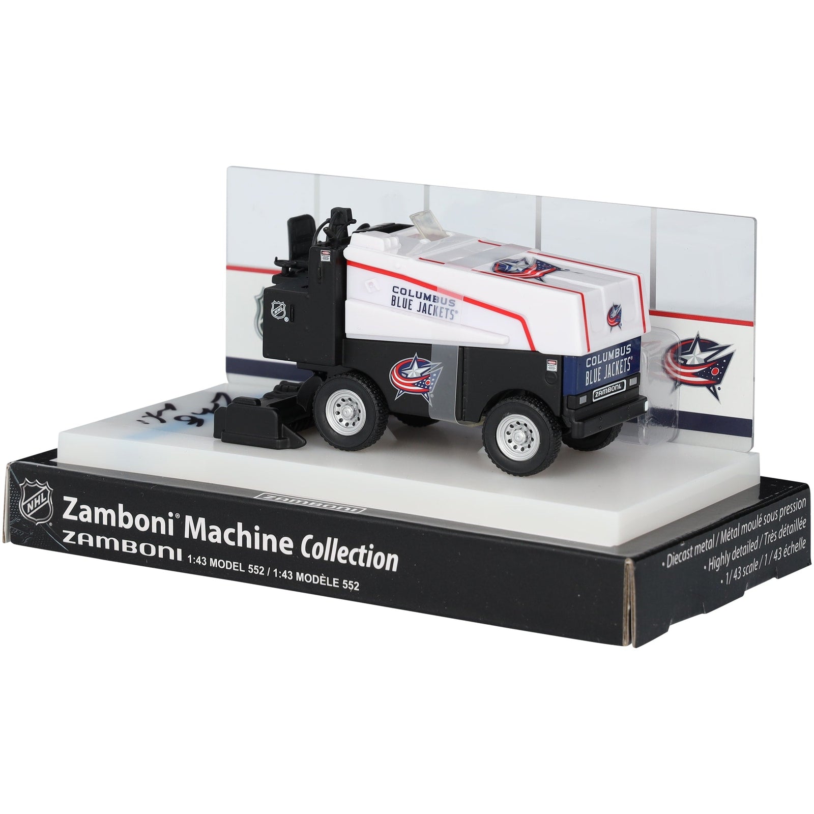 Zach Werenski Columbus Blue Jackets Autographed Fanatics Authentic 1:43 Scale Die - Cast Zamboni - The Ballers Bank