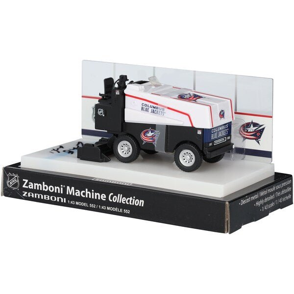 Zach Werenski Columbus Blue Jackets Autographed Fanatics Authentic 1:43 Scale Die - Cast Zamboni - The Ballers Bank
