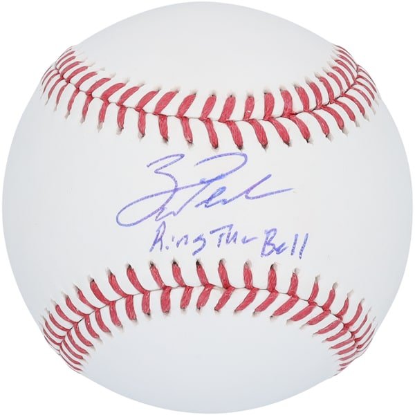 Zack Wheeler Philadelphia Phillies Autographed Fanatics Authentic Baseball with "Ring The Bell" Inscription - The Ballers Bank
