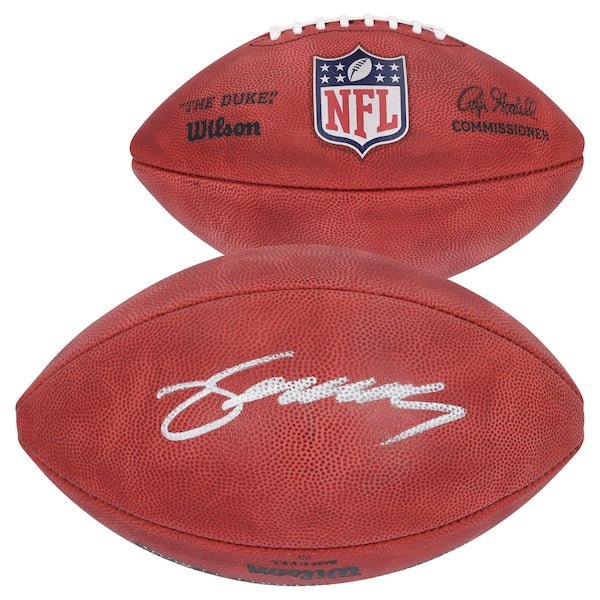 Zay Flowers Baltimore Ravens Autographed Fanatics Authentic Duke Full Color Football - The Ballers Bank