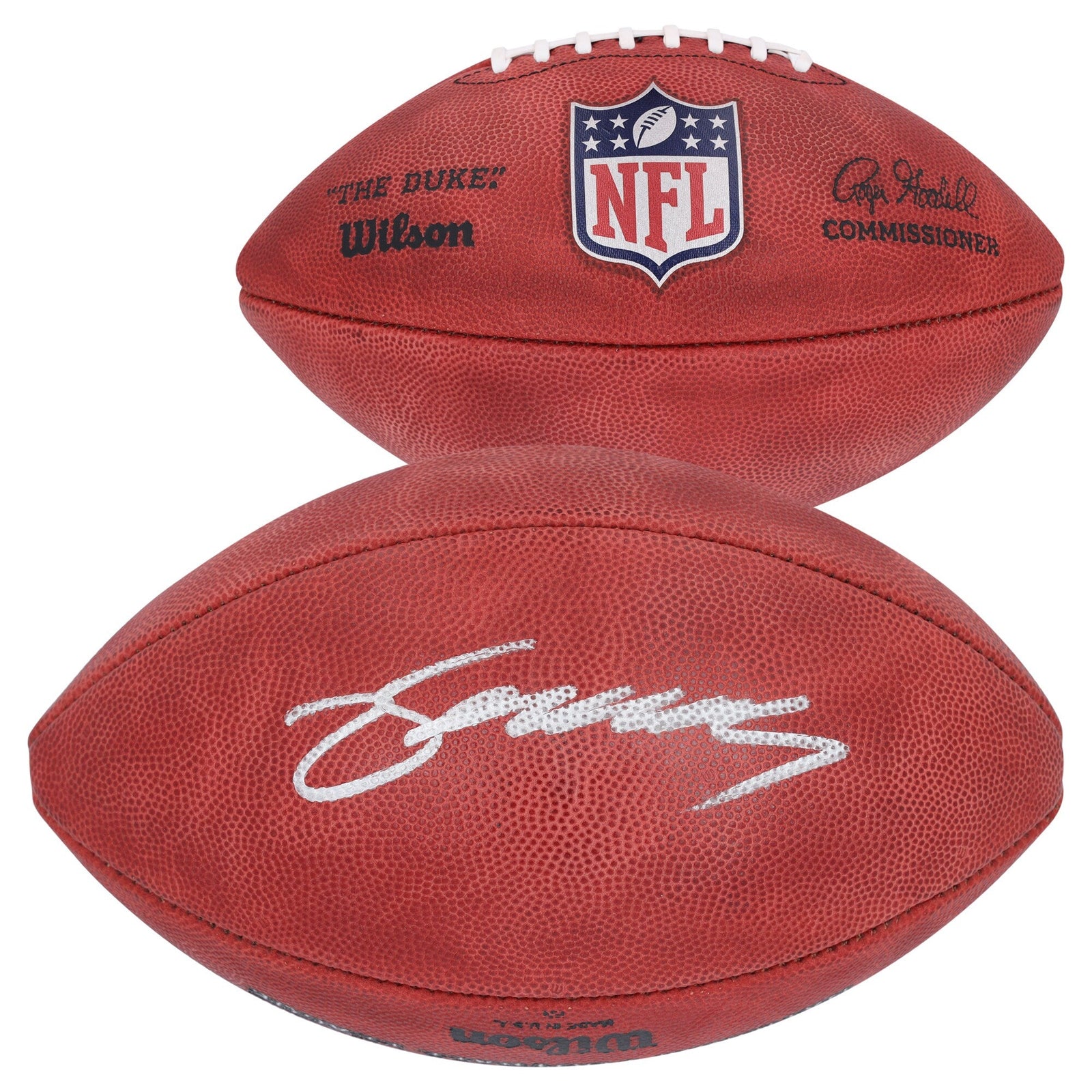 Zay Flowers Baltimore Ravens Autographed Fanatics Authentic Duke Full Color Football - The Ballers Bank