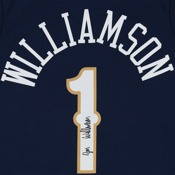 Zion Williamson New Orleans Pelicans Autographed Fanatics Authentic 2020 - 21 Nike Diamond Icon Edition Swingman Jersey - The Ballers Bank