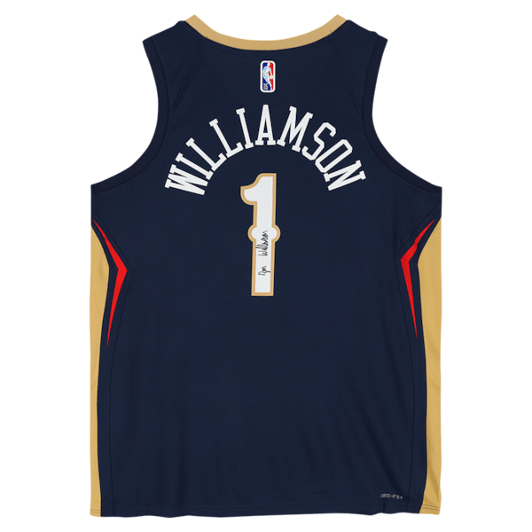 Zion Williamson New Orleans Pelicans Autographed Fanatics Authentic 2020 - 21 Nike Diamond Icon Edition Swingman Jersey - The Ballers Bank