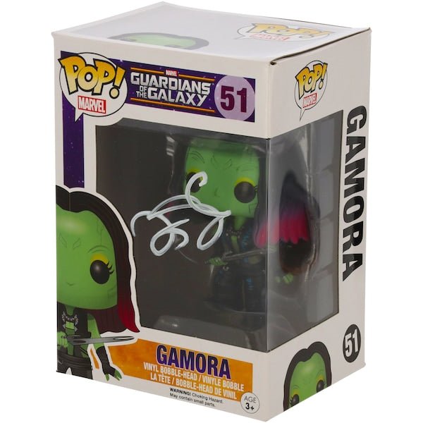 Zoe Saldana Guardians of the Galaxy Autographed Fanatics Authentic Gamora 51 Funko Pop! - The Ballers Bank