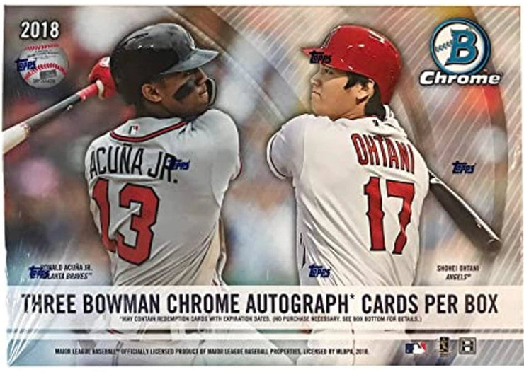 2018 Bowman Chrome Baseball HTA CHOICE Hobby Box - The Ballers Bank
