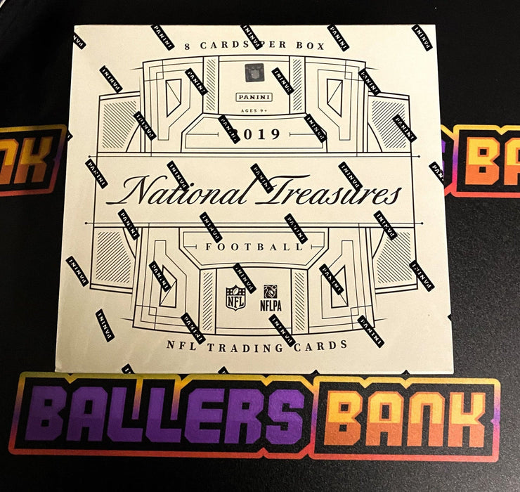 2019 National Treasures Football Box - The Ballers Bank