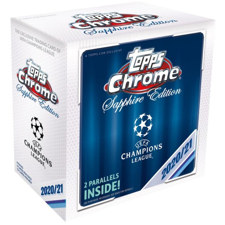 2020-21 Topps Chrome Sapphire UEFA Champions League Soccer Box - The Ballers Bank