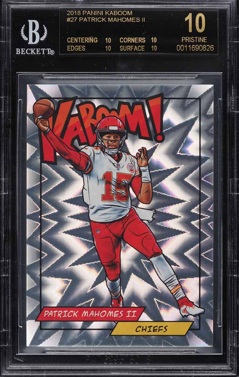 Patrick Mahomes 2018 Absolute Kaboom card